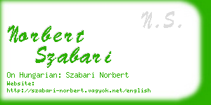 norbert szabari business card